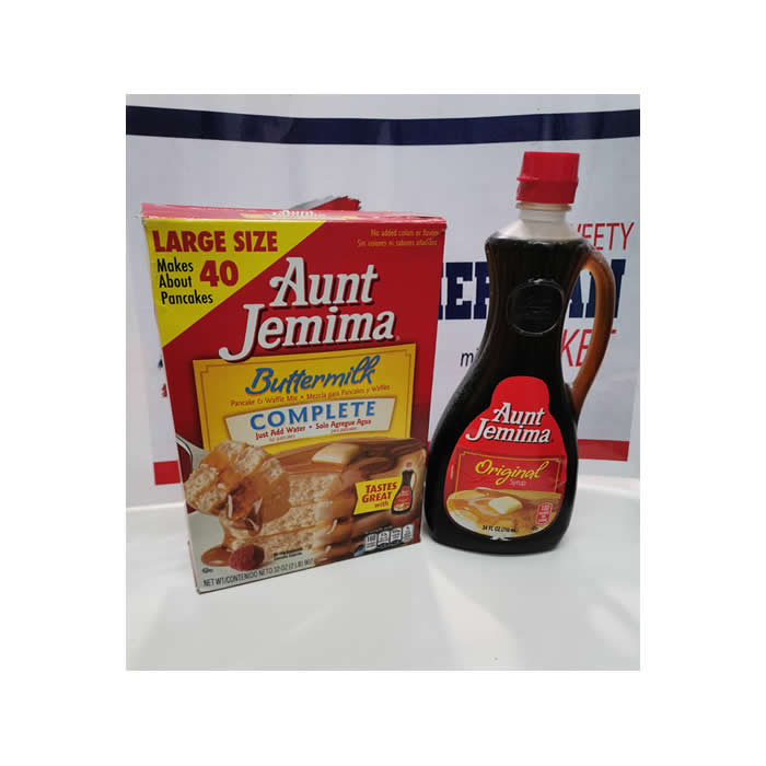 Aunt Jemima BUTTERMILK 907 GR +SCIROPPO D'ACERO 710ML - Sweety Americans